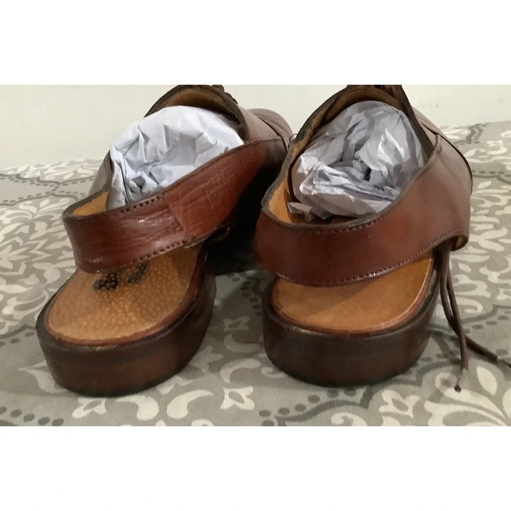 Lavorazione Artigianale Mens Shoes,  Brown Leather, Size 40 Beautiful